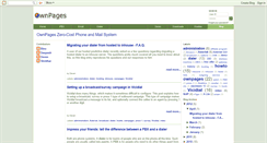 Desktop Screenshot of blog.ownpages.com