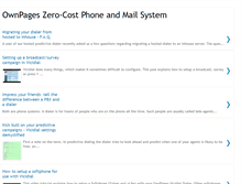 Tablet Screenshot of blog.ownpages.com